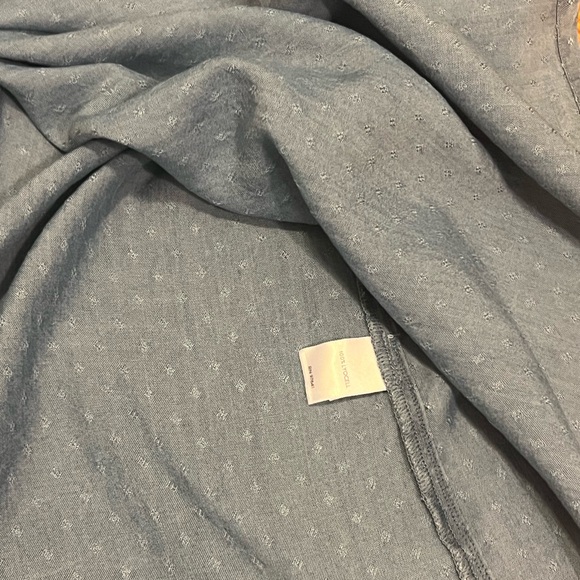 J Jill Denim Sleeveless Button-Front Dress In Blue Dunes Wash Size 3XL NWT - Picture 12 of 14